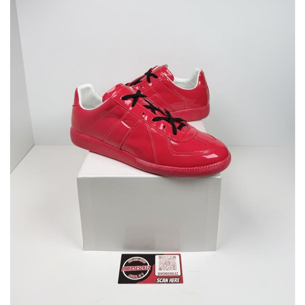 Size 6.5US - Maison Margiela Patent Leather GAT Sneakers❤️ NEW/RETAIL $725!